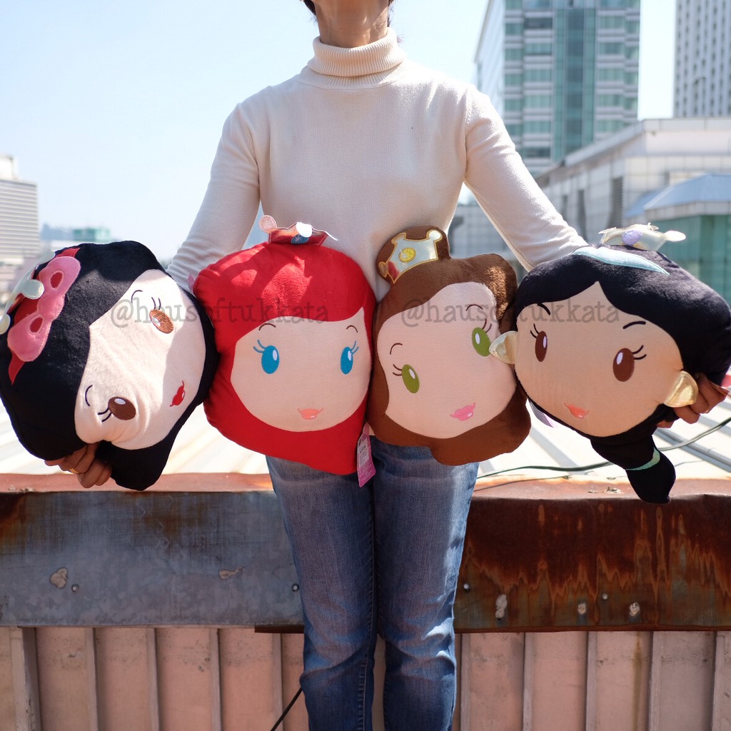 หมอนอิง Ariel แอเรียล & Belle เบลล์ & Snow White สโนไวท์ & Jasmine ขนาดเล็ก 11นิ้ว Disney Princess เจ้าหญิงดิสนีย์