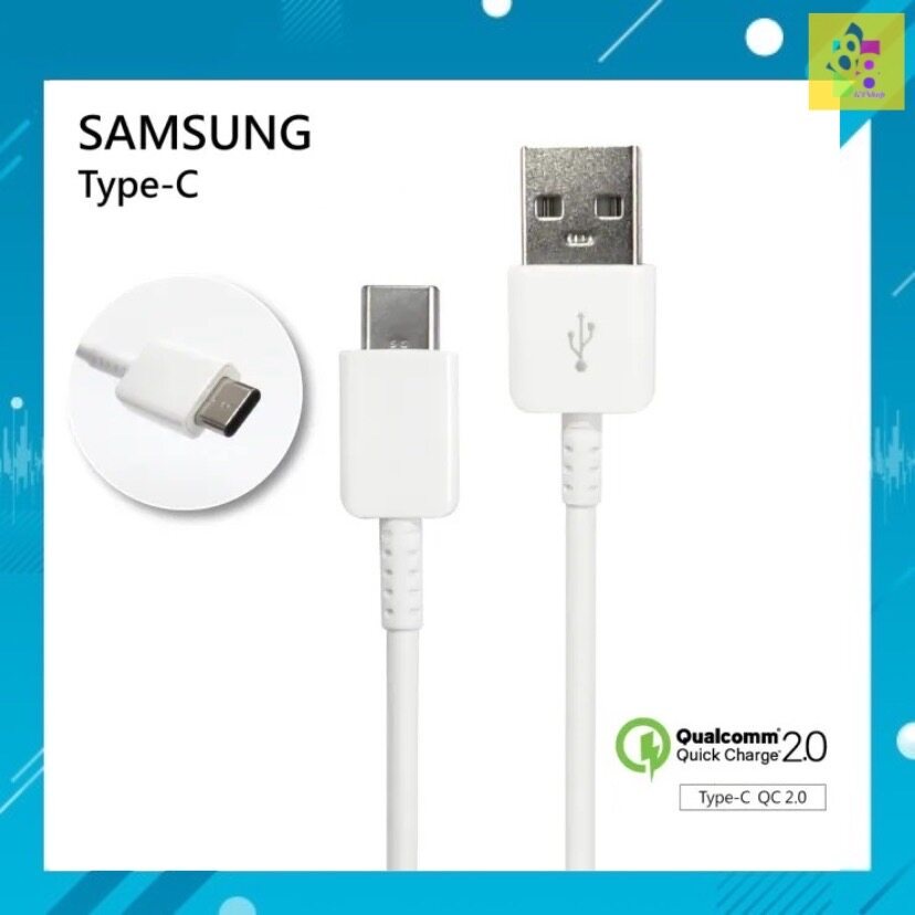สายชาร์จSamsung S8 TypeC ชาร์จด่วน ชาร์จเร็ว ของแท้ S8 S9 Note8 Note9 A20 A30 A50 A70 A20S A30S A50S