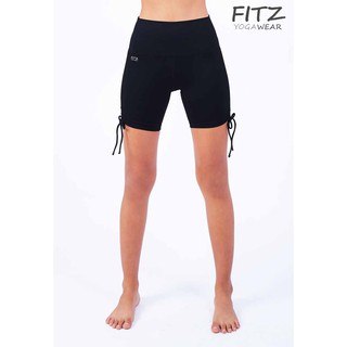 กางเกงโยคะ Fitz - Tie Shorts - Black