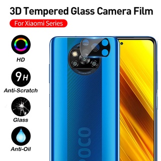 ฟิล์มกระจกนิรภัยกันรอยเลนส์กล้อง 3D สําหรับ Xiaomi Mi 12T 11T 10T Pro 11 Lite Redmi Note 9 10 11 11S 12 12S  9T Poco M3 M4 F3 F4 X3 X4 X5