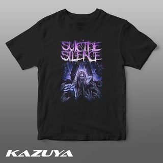 แขนสั้นcrew neck TM-0102 SUICIDE SILENCE เสื้อยืด - Heavy Metal Rock Band MusicS-XXXXL