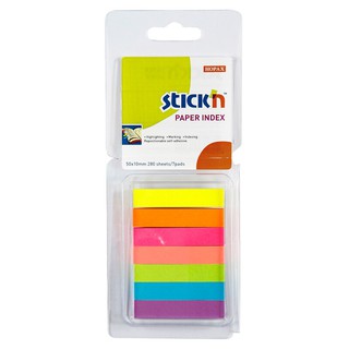 กระดาษอินเด็กซ์โน้ต 1x5 ซม. คละสี สติก เอ็น 21355 Index paper note 1x5 cm. Assorted colors, Sticky 21355