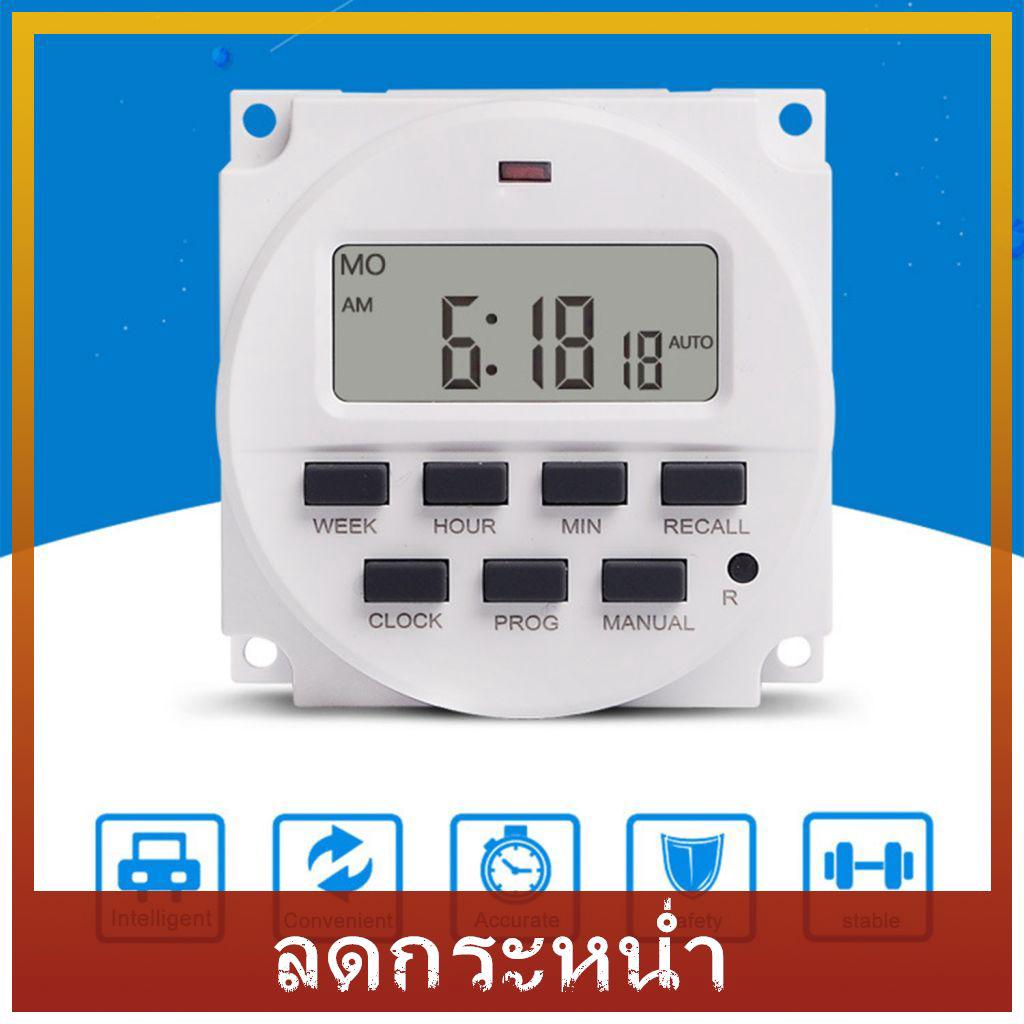 สวิทช์ตั้งเวลาดิจิตอล led สําหรับรายสัปดาห์ (ac 220 v/12v/110v/24v)