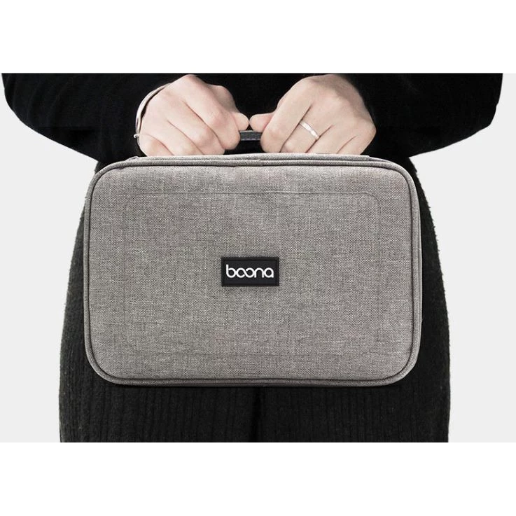 Organizer Bag กระเป๋าจัดเก็บสายชาร์จ แกดเจ็ต และอุปกรณ์ไอที ดีไซน์พรีเมียม ขนาดพกพา กันกระแทก กันน้ำ เหมาะสำหรับเดินทาง thumbnail 5