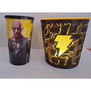 ใหม่!! ถังป๊อปคอร์น black adam sf แท้ เปิดไฟได้