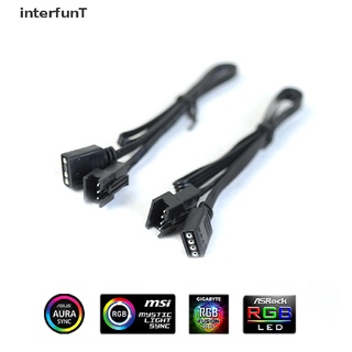 [InterfunT] อะแดปเตอร์สายเคเบิ้ลควบคุมเมนบอร์ด 5V 12V Rgb 3 4Pin