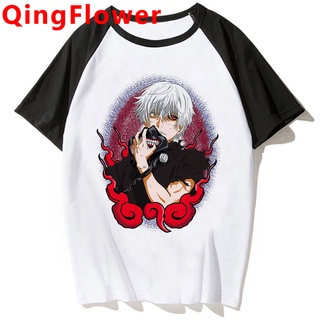 เสื้อยืด พิมพ์ลายกราฟฟิคอนิเมะ Kaneki Ken Tokyo Ghoul สไตล์วินเทจ ฮาราจูกุ สําหรับผู้หญิง