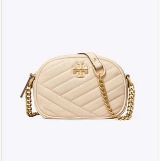 พรีฯTORY BURCH KIRA CHEVRON SMALL CAMERA BAG(รุ่นใหม่)/new cream.