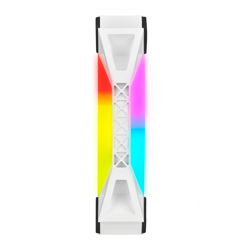 CASE FAN (พัดลมเคส) CORSAIR ICUE QL120 RGB 120MM PWM (WHITE FAN) SINGLE PACK (CO-9050103-WW)