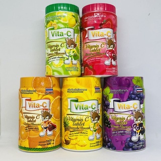 (ยกกระปุก) Vita C Vitamin C Tablets 25 mg  ไวต้า ซี วิตามินซี (1000 เม็ด/กระปุก) อาหารเสริม วิตามินซีเด็ก Vita-C วิตซี