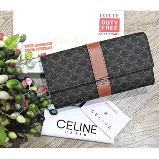 🔥จาก DUTY FREE🔥C E LINE LONG WALLET BAG VIP GIFT แท้💯%