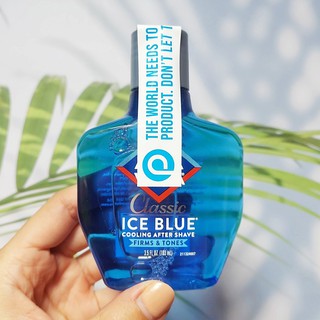 ผลิตภัณฑ์บำรุงผิวหน้า หลังโกนหนวด Classic Ice Blue Cooling After Shave 103 ml (Aqua Velva®)