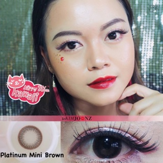 Mini platinum brown พร้อมส่งค่าสายตา (kittykawaii)