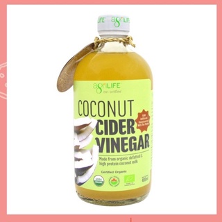 🥥 Coconut Cider Vinegar🥥 - USDA Organic น้ำส้มสายชูหมักธรรมชาติจากมะพร้าวออร์แกนิก 100% (ปริมาณสุทธิ 480 ml.)