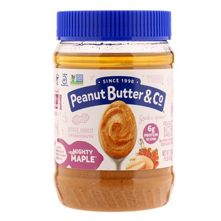 พีนัตบัตเตอร์แอนด์โกไมท์ตี้เมเปิ้ลเนยถั่วทาขนมปัง 454กรัม Peanut Butter and Goety, Maple, Peanut Butter Spread 454g