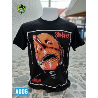 เสื้อยืดผ้าฝ้ายพิมพ์ลายแฟชั่น เสื้อวงดนตรี  Slipknot