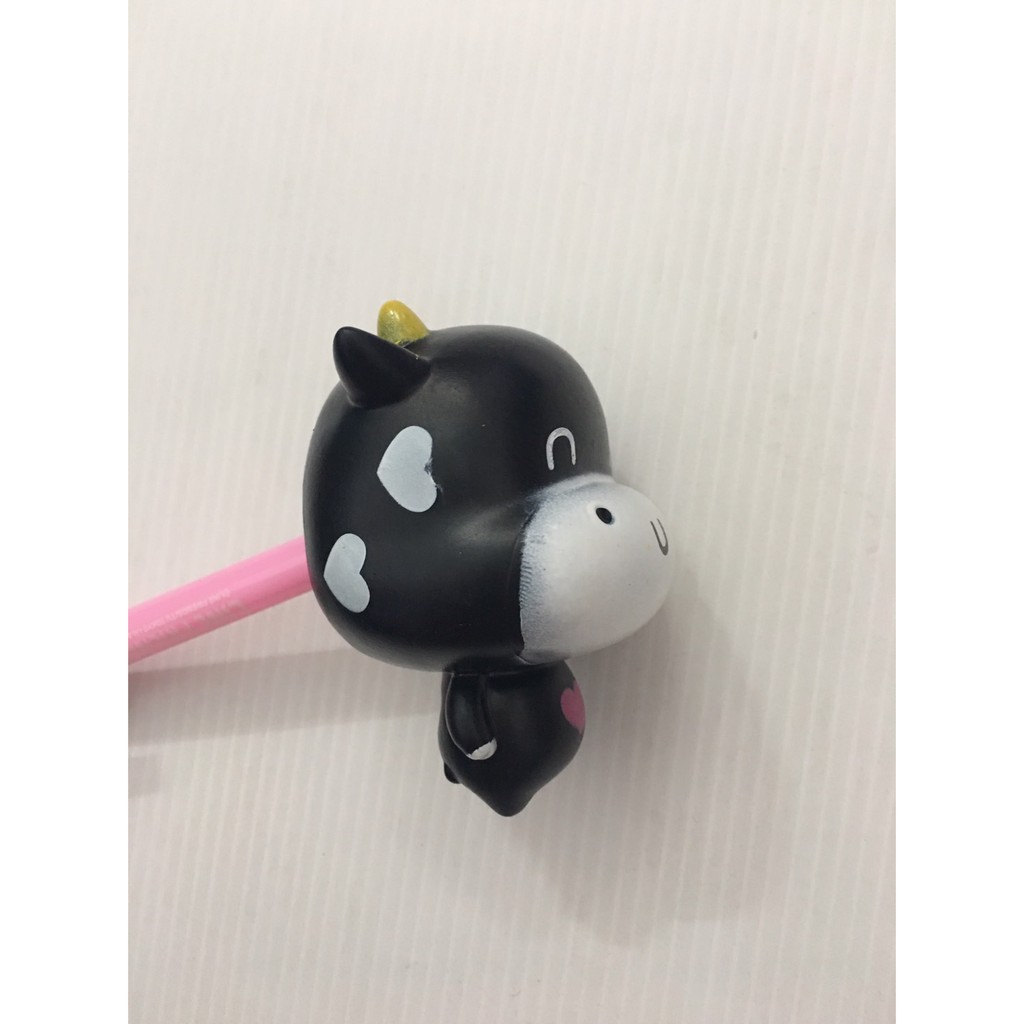 ตุ๊กตาเสียบเสาอากาศรถยนต์ วัวสีดำ สูงประมาณ  8cm.sale ราคา ถูกที่สุด ดีลบีเคเค แกลเลอรีภาพที่ 3