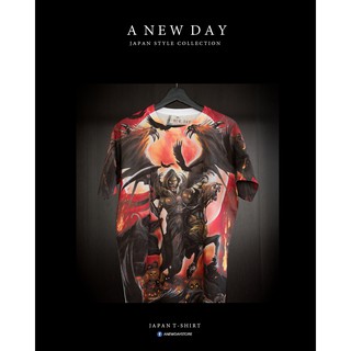 A NEW DAY NO : 077  เสื้อสกรีนเต็มตัว ลาย ฮาโลวีน Halloween ใส่ได้ทั้ง หญิง และ ชาย