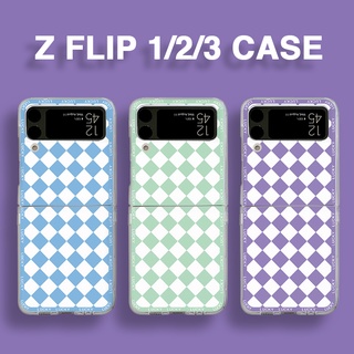 เคสโทรศัพท์มือถือแบบแข็ง ใส ลายเพชร แฟชั่น สําหรับ Samsung Galaxy z Flip 3 5G z flip2 flip1