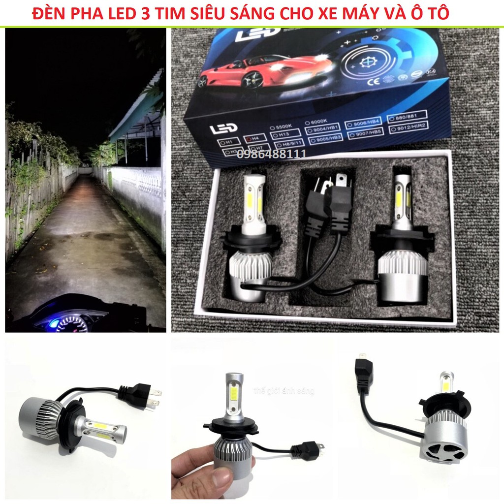 ไฟหน้า Led X7 H4 | ไฟ Led มอเตอร์ไซค์