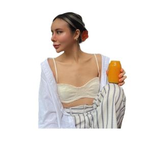 NPV - CURL BRA เสื้อบราเนือผ้ามี texture
