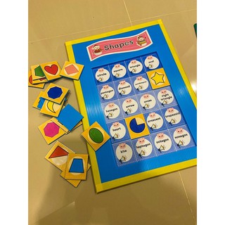 สื่อการสอนภาษาอังกฤษ shape matching Board Game