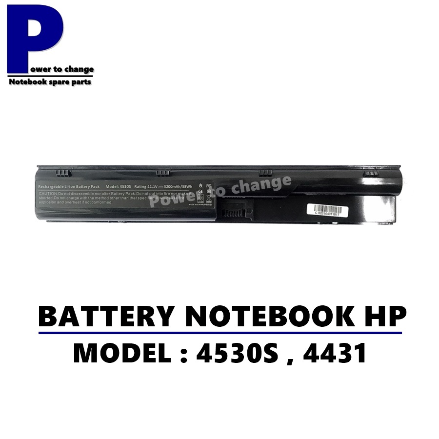 BATTERY NOTEBOOK HP 4431 , 4530S , PR06 , PR09 / แบตเตอรี่โน๊ตบุ๊ค HP เทียบ (OEM)