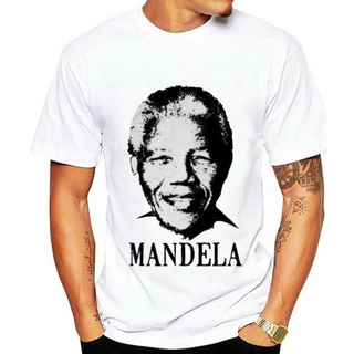 เสื้อผ้าผชเสื้อยืด ลาย Nelson MandelaS-5XL