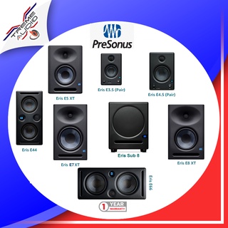 PreSonus Eris Series Near Field Studio Monitor ลำโพงมอนิเตอร์ Presonus ตระกูล Eris เลือกรุ่นได้เลย รับประกันศูนย์ 1 ปี