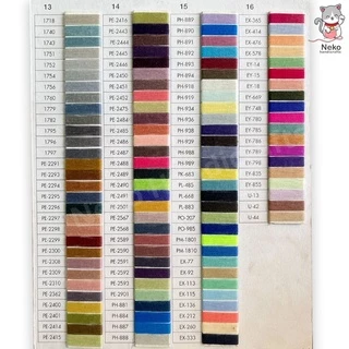ด้ายเย็บผ้า ด้ายวีนัส VENUS SPUN ฉลากแดง เบอร์ 60 (550 เมตร) สามารถเลือกสีในแคตตาล็อค มีสีให้เลือกเยอะ คุณภาพดี