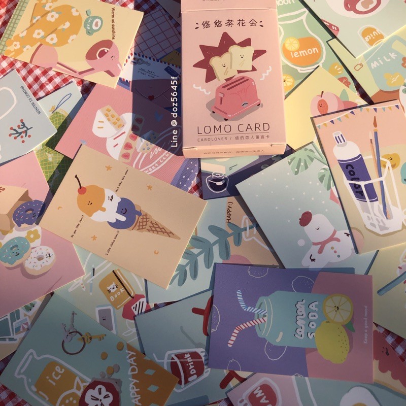 Lomo card กล่อง28ใบ โลโม การ์ดใบเล็ก 5x8 cm กระดาษแข็ง รูปที่ 2