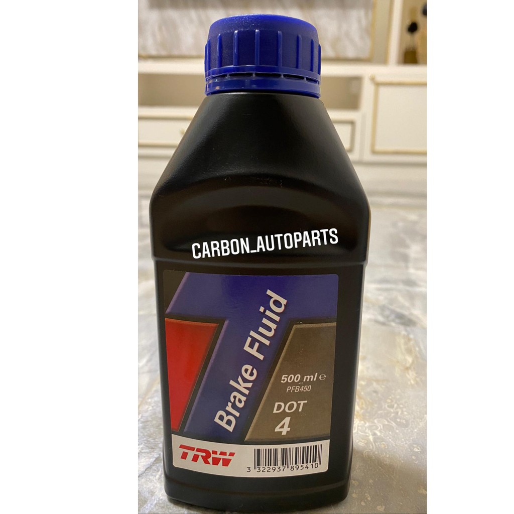 (ของแท้100%) น้ำมันเบรค TRW DOT4 ขนาด500ml ( 1 X ชิ้น ) | Shopee Thailand