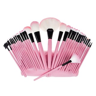 HH Brush Set แปรงแต่งหน้า 32 ชิ้น (สีชมพู)