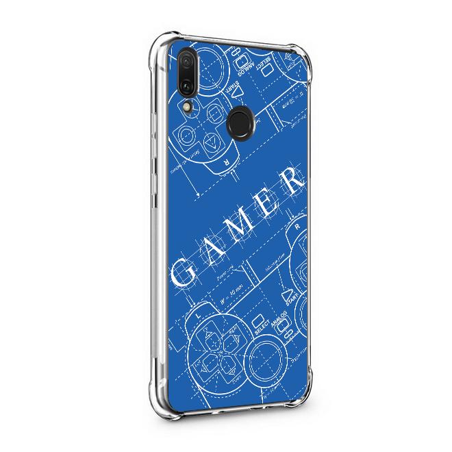 เคส สำหรับ Huawei Y9 Anti-Shock Protection TPU Case [Gamer Illustration Blue]