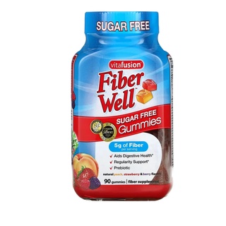 VitaFusion, Fiber Well Peach Strawberry Berry 90 Gummies