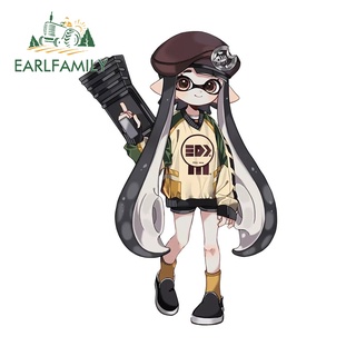 Earlfamily สติกเกอร์สีน้ํามัน ลายกราฟฟิก Splatoon Arcade 13 ซม. สําหรับติดตกแต่งประตูรถยนต์ แล็ปท็อป