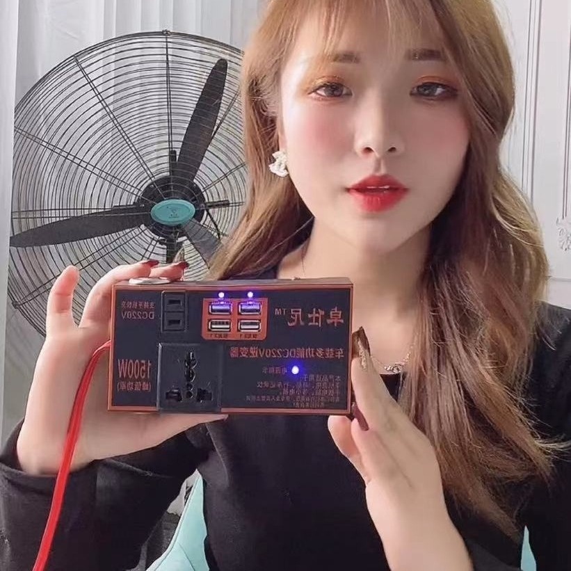 รถอินเวอร์เตอร์ 12v24v เป็น 220v car inverter ตัวแปลงไฟในรถยนต์ หม้อแปลงไฟฟ้า ซ็อกเก็ต USB ชาร์จไฟในรถ อินเวอร์เตอร์ - รูปที่ 7