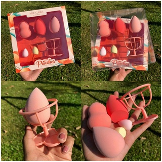 เซ็ทฟองน้ำแต่งหน้า 5 ชิ้น N220 NEE CARA PEACHES BEAUTY BLENDER SPONGE PUFF