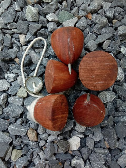 ลูกข่าง ไม้เนื้อแข็ง ธรรมชาติ โบราญ - รูปที่ 2