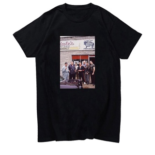 เสื้ เสื้อยืดแขนสั้น พิมพ์ลายกราฟฟิค The Sopranos Mafia New York ขนาดใหญ่ สไตล์สตรีท สําหรับผู้ชาย และผู้หญิงS-5XL