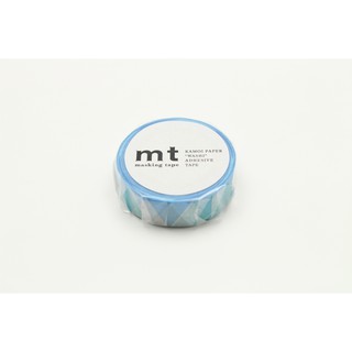 mt masking tape triangle and diamond blue (MT01D336) / เทปตกแต่งวาชิ ลาย triangle and diamond blue แบรนด์ mt masking tap