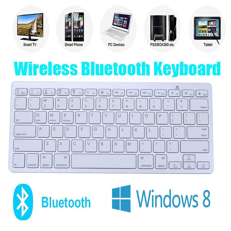 Keyboard Bluetooth (สีขาว) ภาษาไทย