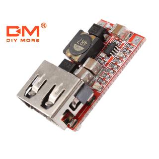 DIYMORE 6-24V ถึง 5V 3A USB DC-DC Buck Step-Down Converter โมดูลจ่ายไฟสำหรับรถยนต์