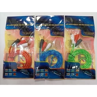 ✨สายสัญญาณเสียง 1ออก2 RCA 2 หัว - 3.5Stereo 1 หัว สำหรับมือถือ คอมพิวเตอร์ โฮมเธียเตอร์🔥