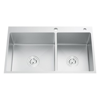 Embedded sink BUILT-IN SINK THAI FORWARD 214RH 2B STAINLESS STEEL Sink device Kitchen equipment อ่างล้างจานฝัง ซิงค์ฝัง