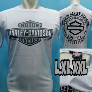 เสื้อยืด พิมพ์ลาย House of Harley Davidson Bar and Shield สําหรับผู้ชาย