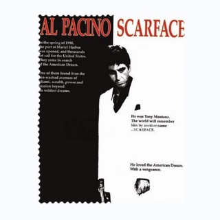 สั่งทำ ผ้าเช็ดแว่นตา ผ้าเช็ดแว่น ผ้าเช็ดเลนส์ ผ้าเช็ดจอ ภาพยนตร์ หนัง Al Pacino Scarface มาเฟียหน้าบาก