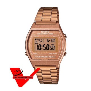 Casio นาฬิกาข้อมือผู้ชาย-ผู้หญิง B640WC-5ADF สีโรสโกลล์