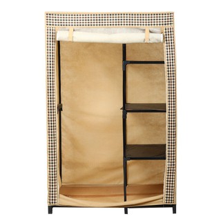 WARDROBE WITH 3 SHELVES PIXEL SCOTCH 90x50x140CM ตู้เสื้อผ้า 3 ชั้นวาง 90x50x140 ซม. SCOTCH ตู้เสื้อผ้า อุปกรณ์จัดเก็บเส