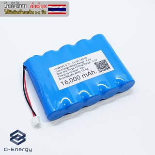 ถ่านชาร์จ Li-ion 18650 3.7V ความจุ 7,500-16,000mAh แบบแพคมีวงจรป้องกัน BMS 1S 6A.